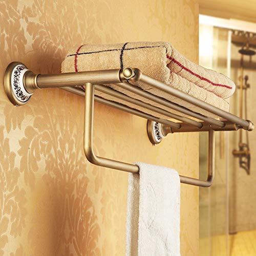 MBYW Portasciugamani Moderno Minimalista Portasciugamani Elegante per Il Bagno di Moda Portasciugamani Antico Portasciugamani Europeo Mensola Bagno Bagno in Porcellana Bianca e Blu assemblato Vintage