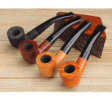 Set pipa tabacco in radica, pipa da uomo fatta a mano, misura media Comodo da tenere, con accessori, A2