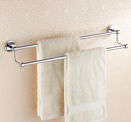 MBYW Portasciugamani Alto carico Portasciugamani da Bagno Set di ciondoli per Bagno in Ferro battuto a Doppia Barra in Rame spugnoso Grassetto, Bagno in Rame, Installazione di Perforazione 30 cm