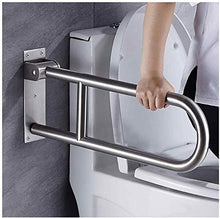 Maniglioni da Bagno Non Slip Pieghevole Supporto Maniglia della Guida, Bagno di Sicurezza Bar Vasca maniglione Bar, U-Forma Polished Chrome, Servizi igienici Parete Accessori da Bagno