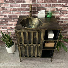 F-HOME Lavabo, Personality Creative Bar Bagno Lavandino Stile Industriale Retro Lavabo (Colore: Bronzo)