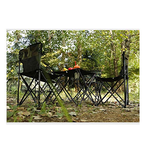 Set Tavolo e Sedia da Esterno Tavoli e sedie da Picnic all'aperto, tavoli Portatili e sedie per Escursioni autonome, tavoli Pieghevoli e Kit per sedie, sedie da Campeggio Barbecue Portatile