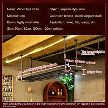 Wine Rack Gqq @ Portabottiglie da Soffitto Portabicchieri Sospeso Supporto per Vetro A Parete Scaffale di Vetro del Vino Rosso Capovolto Bar Supporto per Calice Porta Calici per Cucina da Bar