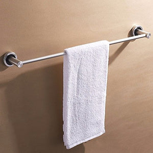 MBYW, portasciugamani moderno e minimalista, portasciugamani da bagno, portasciugamani singolo, in lega di alluminio, montaggio a parete, forato, 60 cm, adatto per bagno, camera da letto, cucina