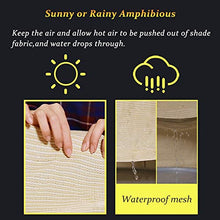 WXQIANG Beige Rotolo Up Shades Tende for Porticato Patio Deck, Outdoor Roller Finestra dello Schermo di segretezza Ombra for Pergola Canopy Protezione Solare, Isolamento Termico