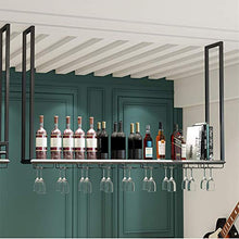 zyl Portabicchieri da Vino sospeso mensola portaoggetti Decorativo portabicchieri Capovolto in Acciaio Inox portabicchieri in Acciaio Inox Porta Calice (Dimensioni: 120 * 35 cm)