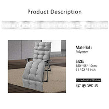 Cuscini per Giardino con Cappuccio Antiscivolo Cuscino Sdraio Lettino Pieghevole Portatile per Interno Esterno Viaggi Vacanze (grigio)