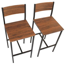 yelloo MOD. Venice Set 2 SGABELLI Bar Marrone Sgabelli Alti Sgabelli da Bar Mobili Cucina Arredamento