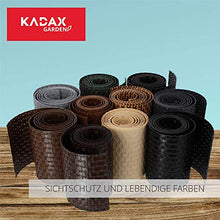 KADAX Nastro per recinzione in resina Technorattan, 19 x 255 cm, 10 colori, strisce di protezione dalla privacy, rullo per la privacy, paravento per balconi, terrazze, recinzioni da giardino (miele)