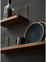 RCLD Una partizione della Decorazione della Stanza Parete attrezzata Mensola Cornice Alta qualità Materiali Metal Design Legno (Size : 60cm)