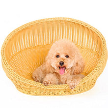 GWM Cane da Compagnia in Rattan, Cane da Orsacchiotto, Cesto, Cane Piccolo, Estate, Hiromi, Rattan, Articoli per Gatti, Lettiera per Gatti, Animale Domestico, Letto per Cani (Dimensioni : 1)