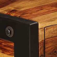 vidaXL Credenza con 3 Cassetti Tavolo Cassettiera Dispensa Vetrina Arredo Soggiorno Armadio Arredamento Legno Massello di Sheesham