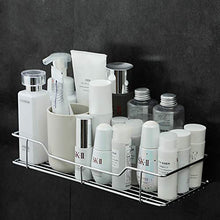Qianduoduo888 Mensole per Bagno, Mensola per Bagno Ad Angolo per Doccia Caddy in Acciaio Inox A Parete con Adesivo Adesivo in Acciaio Inossidabile Antiruggine Senza Perforazione