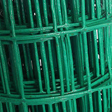 LSXIAO Giardino Recinzione Rotolo di Rete, Verde Rivestito in Vinile Panno Hardware, 6x6cm Apertura Quadrata Flessibile Facile da Tagliare per Gli Stagni, Frutteti, Alberi