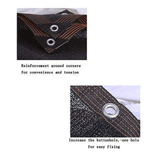 HTL durevole 12-Pin parasole Net, addensato panno ombreggiante, utilizzato per isolamento termico protezione solare per davanzale, tetto, piscina. il tasso di ombreggiatura è 90%, nero, 5M* 15M