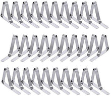Tovaglia Clip in Acciaio, Gadget Molla Fermatovaglia, Acciaio Inossidabile, Argento, per Outdoor Picnic Party, Clip Holder 30 Pezzi, Tablecloth Clip Regolabile, Porta tovaglie
