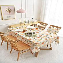 LSSM Tovaglia Semplice E Moderna in Tessuto Poliestere Cotone Frutta Fresca Tovaglia da tè Impermeabile Bambini Tovaglia Fantasia Rotolo Tovaglia Carta Rosa Rotolo Tovaglia Giallo 130 * 130Cm