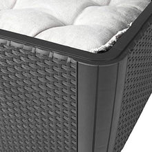 Keter Luzon Plus Flat Wicker Tavolino Contenitore da Giardino, Grafite