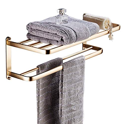 NHLBD Mensola da Bagno, mensola portaoggetti - Bagno Rack Angolo a Parete Doccia Caddy Rettangolare Scaffale for Le Forniture di Cucina con partizione portasciugamani Bagno