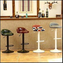 XIAOYAN Sgabello Sgabello estetico, Sgabello da barretta da Bar, Tavolo e Sedia da Bar in Cromo ad Alto Lucido, Sgabello da Lavoro, Sedia Girevole, Regolabile in Altezza a 360 ° Girevole