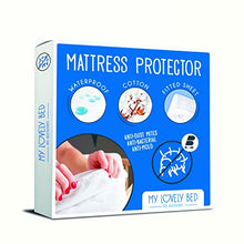 My Lovely Bed - Proteggi Materasso | Coprimaterasso Impermeabile - Matrimoniale (160x200 cm) - Lavabile - Antiacaro in Mollettone 100% Cotone - Compatibile King Size