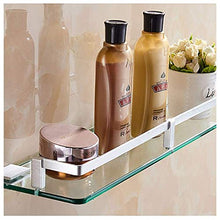 HGXC Mensola per Bagno Mensola in Vetro Alluminio Mensola per Bagno Specchio monostrato Cornice Frontale Portaoggetti per Cosmetici a Parete