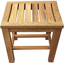Sgabello da doccia Bagno sgabello portatile Bagno sgabello di legno Panca Sgabello legno di gomma Dressing Sgabello Piazza pranzo sgabello da bagno Sgabello con impermeabile Slat Tipo Seduto Surface s