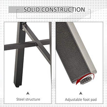 Outsunny Set Tavolo e 2 Sedie da Giardino in Acciaio Nero per Esterni, Terrazzo, Blacone, 3 Pezzi