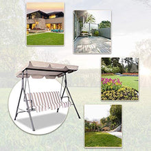 SXMY Tettuccio di Ricambio Universale per Dondolo da Giardino, Copertura per Soffitto Battente Cortile Esterno,001,114 x 168 cm