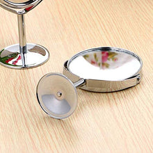 Specchio Specchi per vanità da Bagno Tavolo Girevole a Due Lati con ingrandimento 2X, Trucco in Altezza da 4-6 Pollici (Size : Oval)