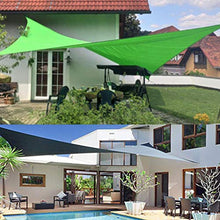 TRITTHOCKER Triangolo 5x5x7 Tenda a Vela, Panno di Oxford baldacchino Impermeabile, tettoia Esterna, Adatto a terrazza con Giardino all'aperto,Verde