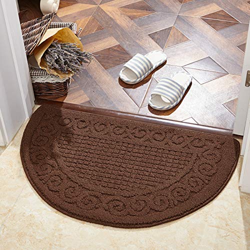 LZYMLG Tappetino Antiscivolo Assorbimento d'Acqua Tappeto Tappetino da Cucina Tappetino da Cucina Tappeto da Toilette Tappeto Portico Zerbino Marrone 40x63 cm