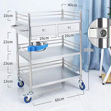 Carrello Medico per Trattamenti Auto in Acciaio Inossidabile Tavolo Strumento/Veicolo Medico Veicolo Chirurgico/Veicolo per Cambio Veicolo Strumento/Beauty Scaffale per Piccole Bolle