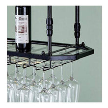 Chunjiao Red Wine Glass Rack, Sottosopra Down Counter European Bar Counter Decoration, Hanger, Home Stemware Sospensione, Portabocchiaia con Luce Portabottiglie da Vino/portabicchieri/ripiano