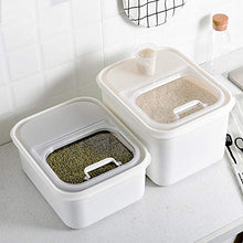 Rockyin Sigillato in plastica Copertura di Vibrazione con Le imposte Rice silos di immagazzinamento Cucina Ambientale Storage Box 10kg