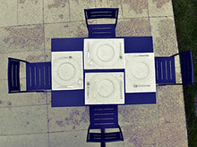 RD ITALIA Tavolo da Giardino 120x80 cm in Acciaio Dorio Antracite