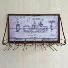 Leifeng Tower Classico Wine Rack Ferro Battuto Nero/Bianco/Bronzo Wallmounted Modello Multifunzionale Wine Rack 6 Bottiglie di Vino, 1218 Bicchieri di Vino (Color : Bronze)