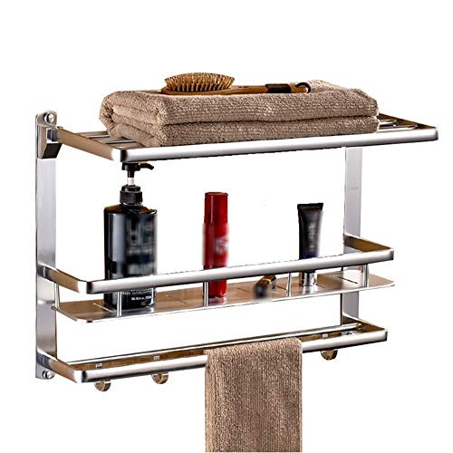 NHLBD Mensola da Bagno, mensola portaoggetti - 2 ° Piano Bagno Rack Magro, Compatto Magazzinaggio Rustproof Mensola for Il Bagno partizione Bagno