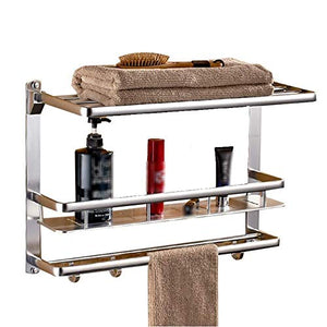NHLBD Mensola da Bagno, mensola portaoggetti - 2 ° Piano Bagno Rack Magro, Compatto Magazzinaggio Rustproof Mensola for Il Bagno partizione Bagno