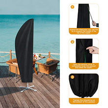 Awroutdoor Fodera Protettiva per Ombrellone, Copertura protettiva per ombrellone, Oxford 420D polyester, Impermeabile, antipolvere e resistente ai raggi UV(Con asta telescopica)280*30*81*45cm