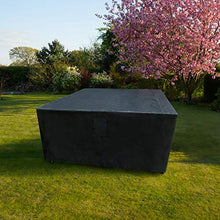 Furuix copertura per mobili da giardino impermeabile per esterni copertura per tavolo antivento/UV/pioggia/antipolvere copertura per tavolo rettangolare in tessuto Oxford impermeabile (125*125*74 cm)