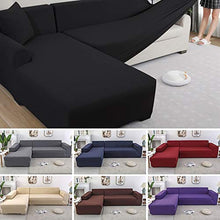 OKJK Copridivani ad Angolo, Rivestimento per mobili Soggiorno Moderno, copridivano sfoderabile Chaise Longue Elastico Universale a Forma di L (White,Part A-A 90-140cm)