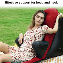AAADRESSES Divano Gioco per Sedia Esterno Gonfiabile, Divano Riposo a Letto, Cuscino Schienale a Cuneo Letto, Supporto Ergonomico per Schiena, per Leggere o Meditare,Rosso