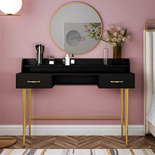 YaGFeng Dressing Table Trucco della Ragazza Comò Cassetto 2 può Essere Usato Come Un Mobile Scrivania Tre Colori per Camera Trucco Gioielleria Bagagli (Color : Black, Size : 120x40x75cm)