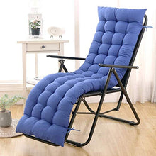 QTQZ Cuscino per Sdraio con Schienale Alto Cuscino per Sdraio Portatile Cuscino per Sdraio Portatile Cuscino per Seduta Impermeabile Cuscino per Sedia a Dondolo per Interni, Extra Large Blu Navy
