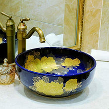 HYY-YY Lavabo/Rotonda Art Bacino/Lavabo/gabinetto Bacino del Bagno in Ceramica Lavabo Bella Pratico (Color : Natural)