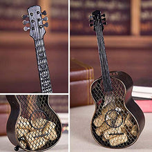 Atyhao Chitarra a Forma di Rete in Ferro Wine Cork Container Wine Bottle Stopper Organizer Wine Cork Holder Wine Barrel Cork Holder Handcrafts Home Office Decoration13,8x5,1 Pollici