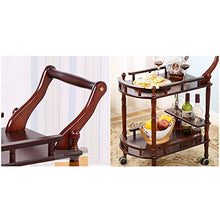 YIN YIN Carrello per ripiani Carrello for ripiani, ripiano in legno bellissimo e generoso ristorante multistrato durevole carrello del vino for hotel carrello del salone di bellezza marrone, 2 dimensi