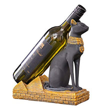 IHZ Cremagliera del Vino del Dio Gatto Egiziano retrò Creativo in Stile Europeo, Artigianato della Decorazione dell'Armadio, Decorazione del Soggiorno, Decorazione della Stanza del Modello