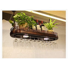 LWW Wine Rack, cremagliera di vetro di vino/a soffitto attaccatura del supporto di bottiglia del vino supporto del metallo ferro vetro vino Holder alta Cup/Altezza regolabile Rack Wine Glass,60 *